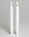 LED-kynttil&auml;setti White twisted