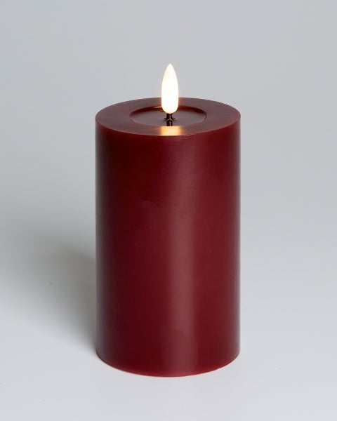 LED-kynttil&auml; Wine Red 12,5cm