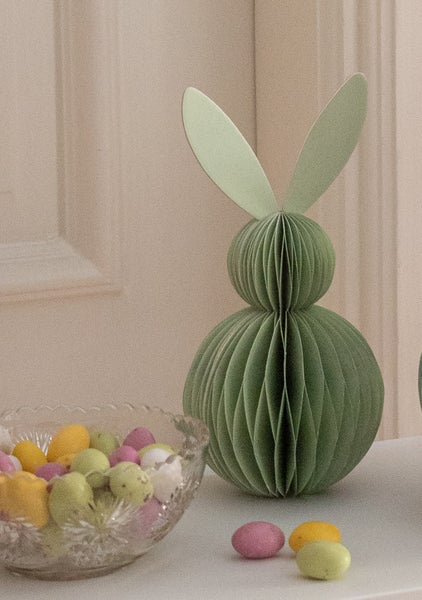 P&auml;&auml;si&auml;ispupu paperia vaaleanvihre&auml; 22 cm