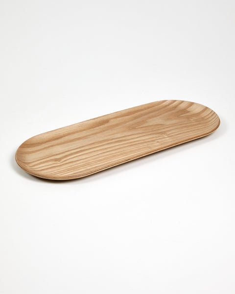 Soikea tarjotin pajupuuta 36x14,5cm